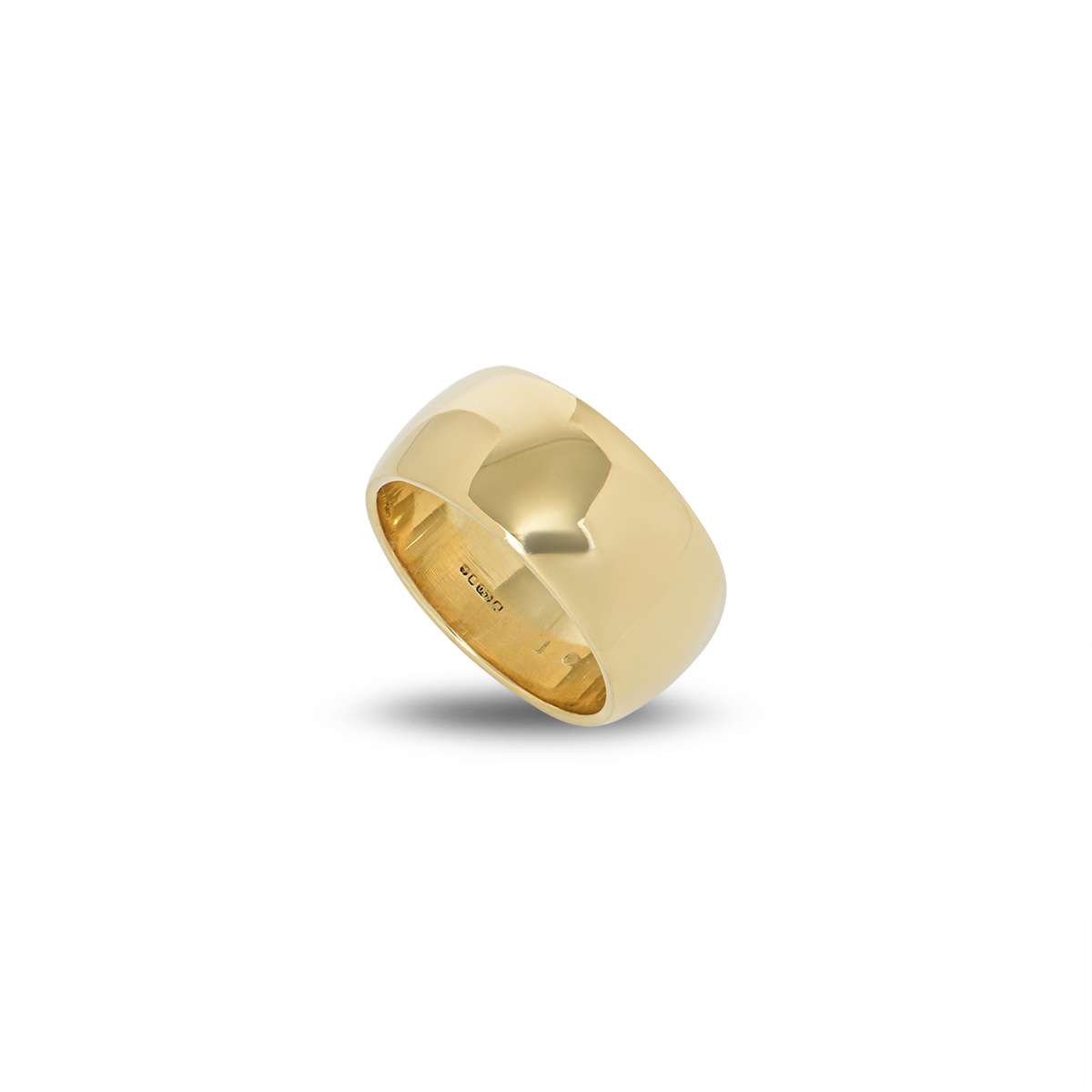 Yellow Gold 8mm Traditional Court Wedding Band